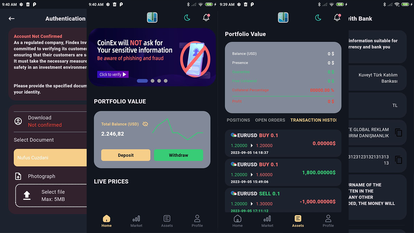 Trading Mobile app